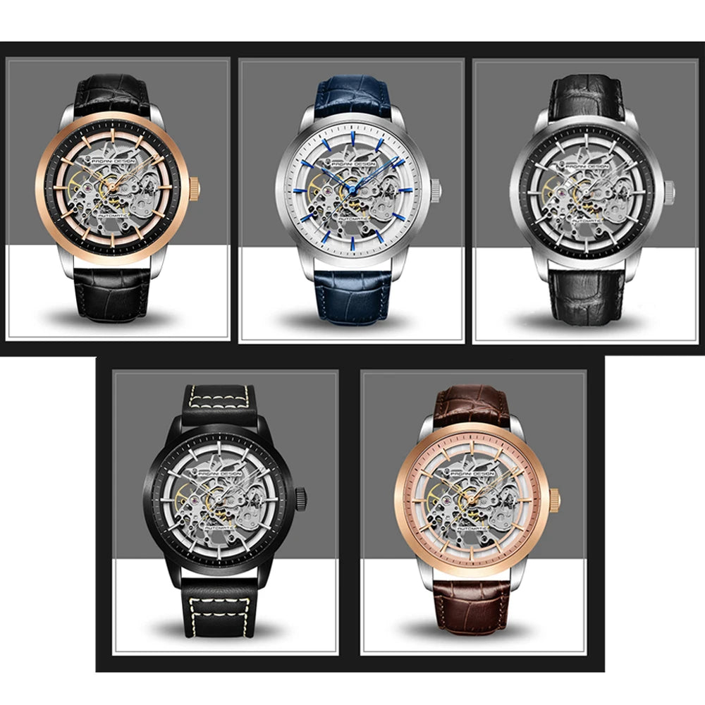 Pagani Design skeleton-kello, PD-1638 (useita vaihtoehtoja)