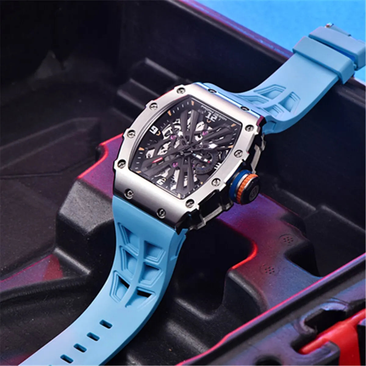 Pagani Design Skeleton Quartz Wristwatch 2024