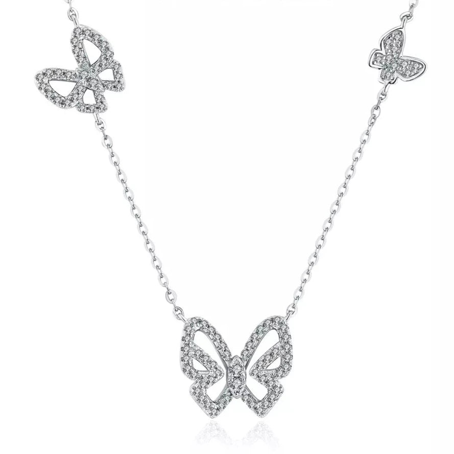 Butterfly Moissanite Necklace