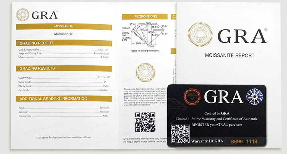 Moissaniitti Ristiriipus Kaulakoru – S925 Hopea, 18K Kultaus