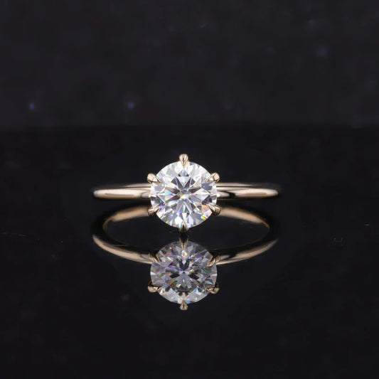 1.0ct Timanttisormus | 10k–18k Täyskultaa (Valko-, Kelta- tai Ruusukulta) | IGI-sertifioitu
