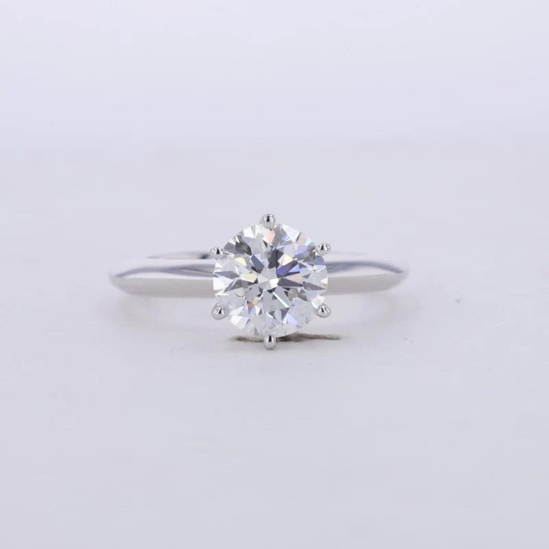 2.0ct kihlasormus laboratoriotimantilla ja IGI-sertifikaatilla – 14K white gold