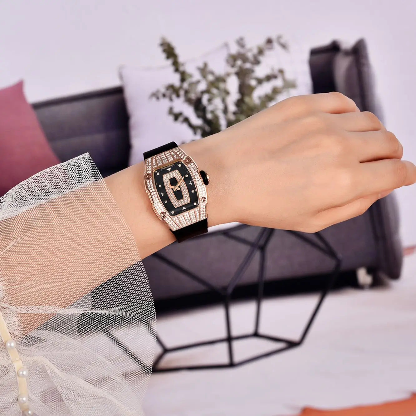 Women's PAGANI DESIGN Luxury diamond watch 32mm