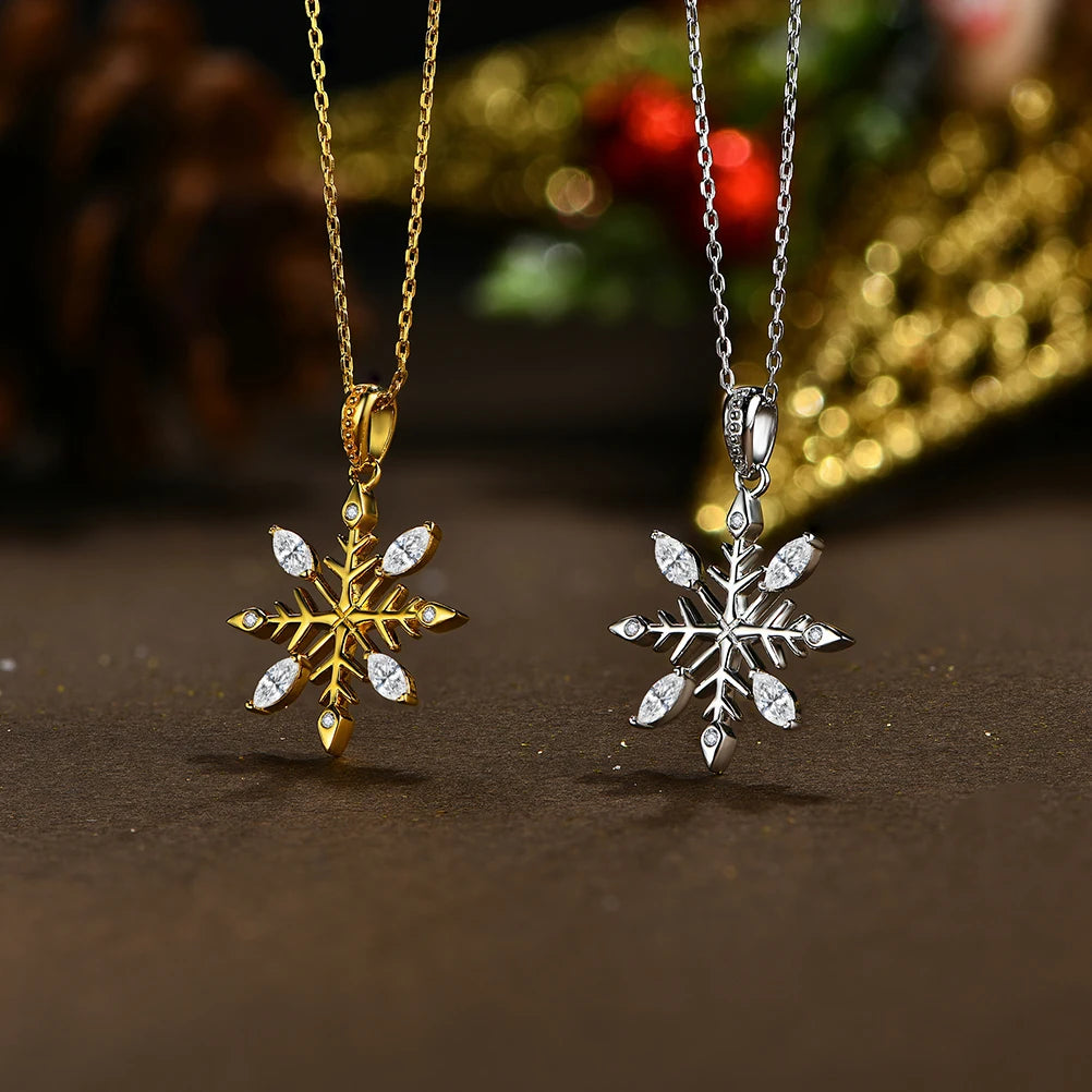 Snowflake Moissanite Necklace