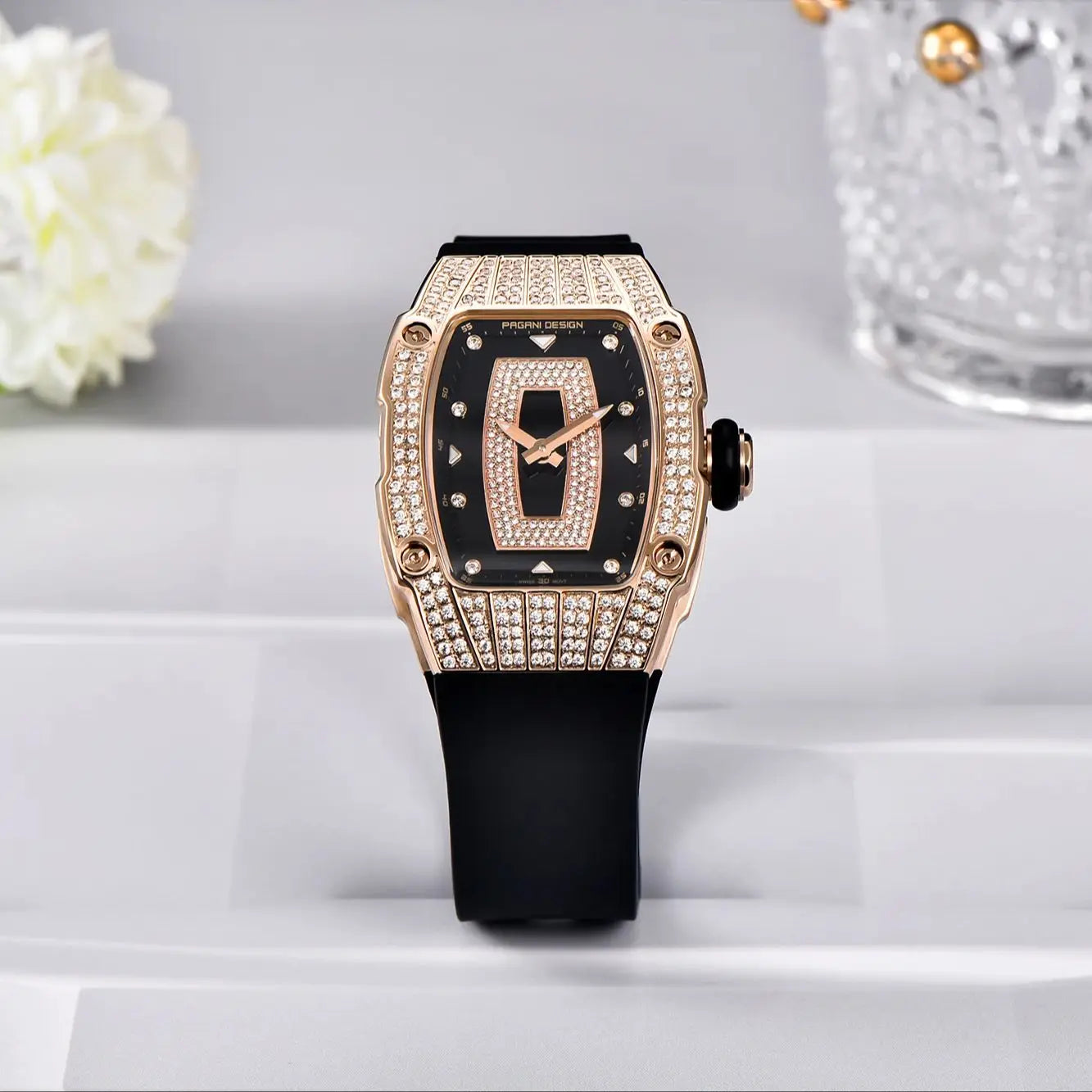 Women's PAGANI DESIGN Luxury diamond watch 32mm