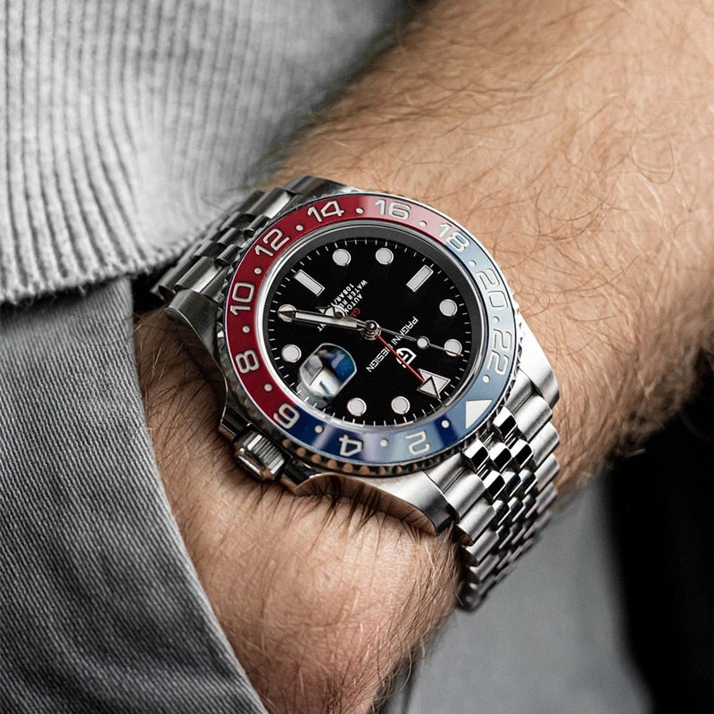 Pagani Design GMT 40MM stainless steel, waterproof luxury watch