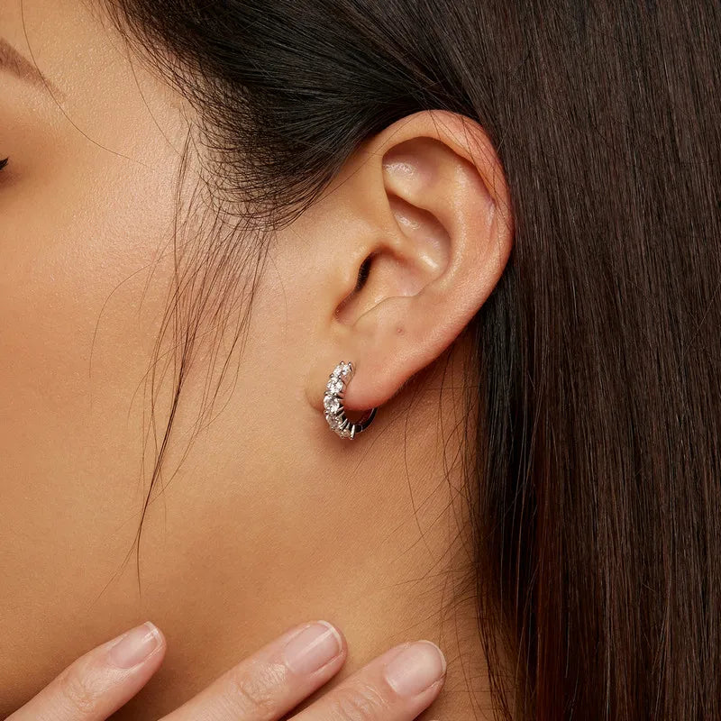 U Moissanite earrings 1.0ct
