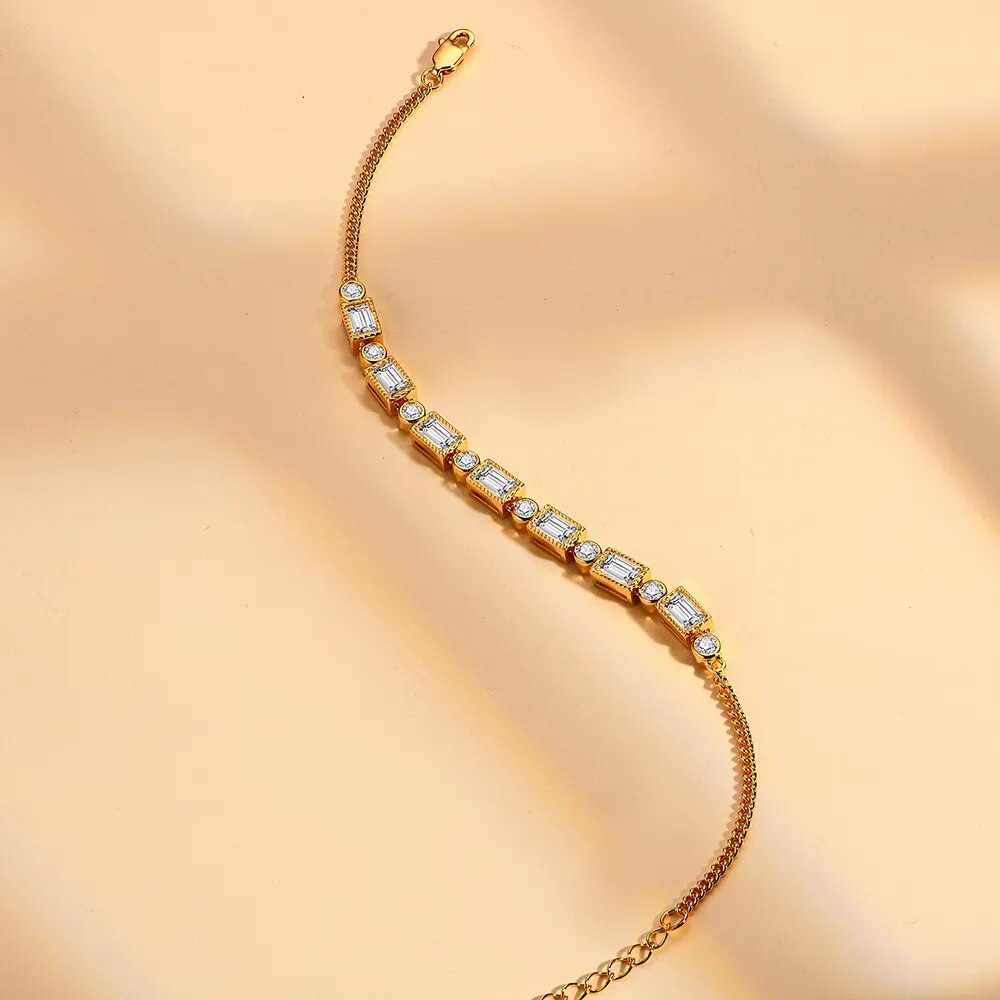 Bracelet with Moissanite diamonds