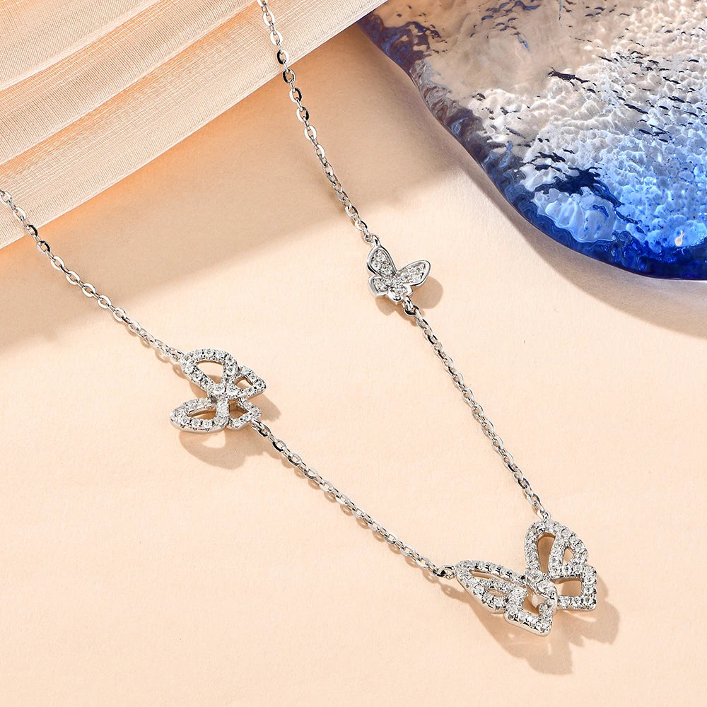 Butterfly Moissanite Necklace
