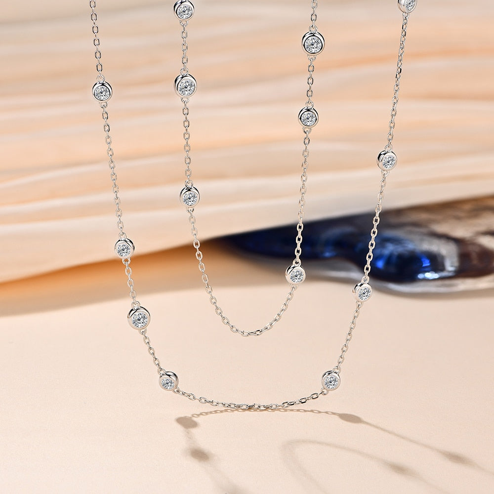 Luxurious Moissanite Pendant Necklace