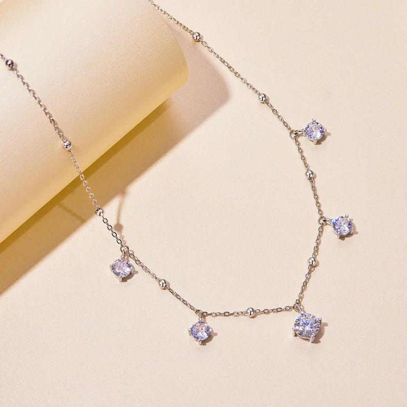 Moissanite Necklace 3ct