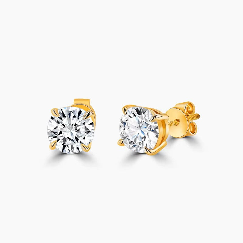 0.5ct keltakultaiset timanttikorvakorut IGI-sertifikaatilla