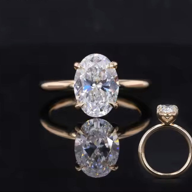 2.0ct IGI-sertifioitu Timanttisormus | 14k Keltakultaa | Useita Leikkauksia